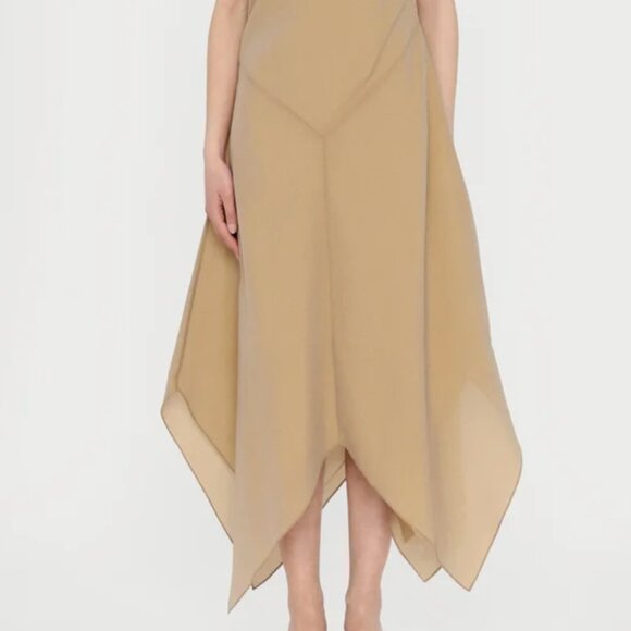 NEW NWT Rodebjer Spring Crinkled Dress Color: Tannin (XL) - Picture 9 of 9